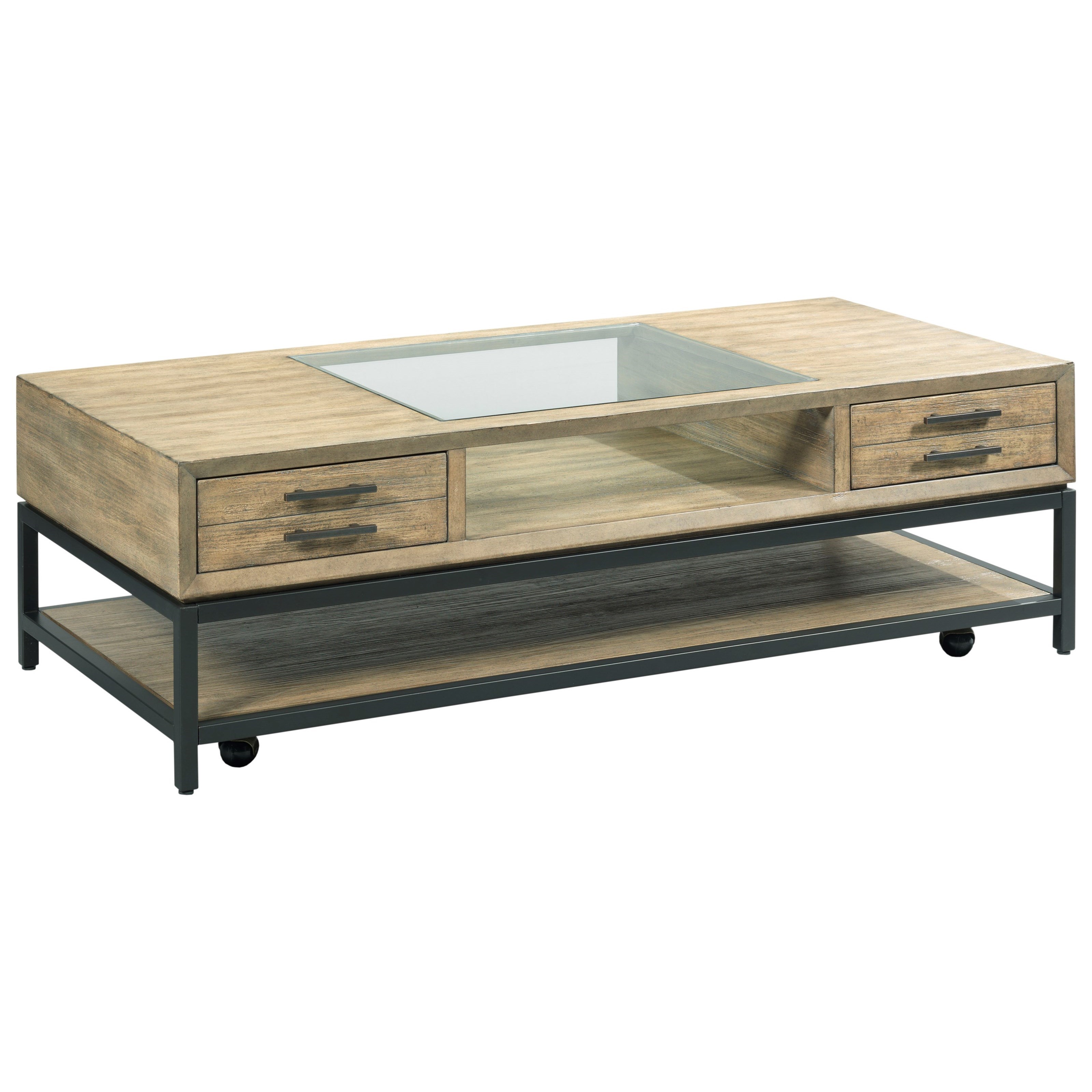 Hammary Jefferson Rectangular Coffee table with Removable Casters